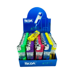 Baida Electronic Gas Lighter with LED Light - 50 Pieces | YHL-307