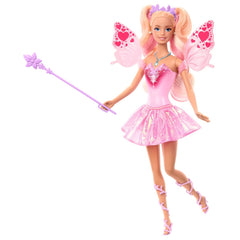 Barbie Fantasy Fairy Doll with Color-Change Wings, Wand & Accessories | JCP76
