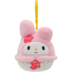 Squishmallows 3.5" Clip-On Summertime Hello Kitty My Melody Plush | SQSN00596