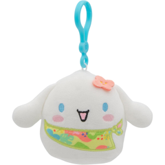 Squishmallows 3.5" Clip-On Summertime Hello Kitty Cinnamoroll Plush | SQSN00597