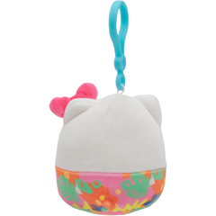 Squishmallows 3.5" Clip-On Summertime Hello Kitty Plush | SQSN00595