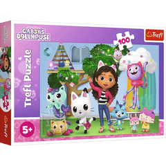 Trefl 100" Gabby’s Dollhouse" Puzzle | 16464