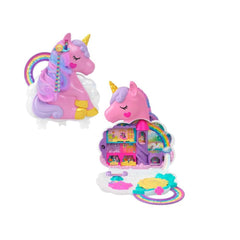 Polly Pocket Rainbow Unicorn Salon Playset | MTPPHYD97