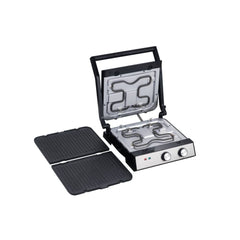 Zilan Sandwich Maker- Grill 2-in-1, 2000W, Removable Non-Stick Plates + Overheating Protection | ZLN3966