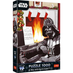 Trefl Puzzle جودة ممتازة بلس - حرب النجوم: كريسماس مع دارث فيدر 1000 قطعة | 12085