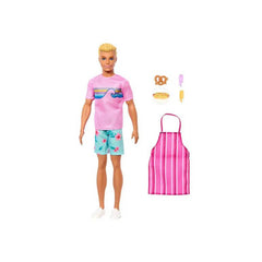 Barbie Mysteries Ken Doll with Beach Snack Accessories | MTBBJFV65