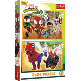 Trefl Puzzle 2-in-1 Disney Marvel Spidey Amazing Friends - 2x24 pcs | 34432