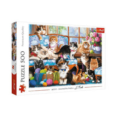 Trefl 500 Pcs Puzzle Cat Family | 37425