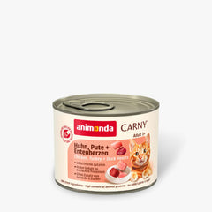 Animonda Carny Pate Adult بالدجاج والديك الرومي وقلوب البط - 200 جرام | HN-PT-ETHZ