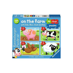 Ravensburger في المزرعة أول أحجية تركيبية لي 2/3/4/5 قطع | RV07302-3