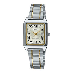 Casio LTP-V007SG-9BUDF Analog Watch - Gold Dial - Two-Tone Bracelet | LTP-V007SG-9BUDF