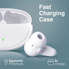 Promate Acoustic In-Ear TWS Earphone, White | Lush.White