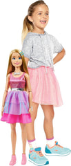 Barbie Large Doll 28" with Blond Hair & Shimmery Pink Dress | HJY02