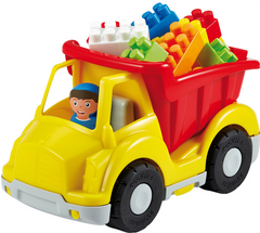 Ecoiffier Abrick Dump Truck with Blocks - Yellow & Red | 0001483