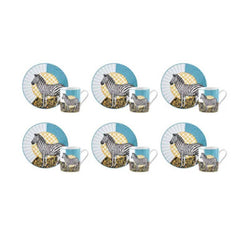 Karaca Animal Set of 6 Coffee Cups 90ML | 153.03.05.0231