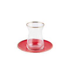 Karaca Retro Set of 6 Tea Cups 132ML | 153.03.06.1590