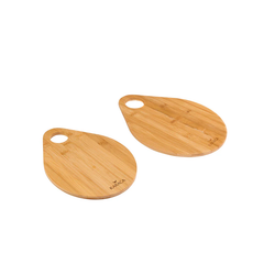 Karaca Damla 2-Piece Bamboo Cutting Board Set - Eco-Friendly Kitchen Boards | 153.03.06.1959