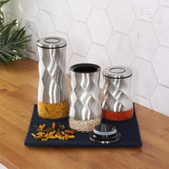 Karaca Tottori Inox Vacuum Glass Storage Container Set | 153.03.06.4724