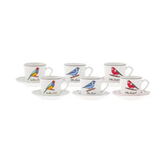 Karaca Vogel Set of 6 Coffee Cups, 80ML | 153.03.06.5265