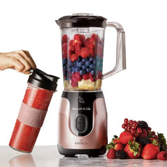 Karaca Blend-Fit Go Smoothie Blender Set Rose Gold, 1L – 550W | 153.03.06.6424