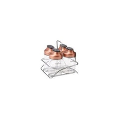 Karaca Dimple Cooper 5Pcs Glass Spice Set |  153.03.06.6694