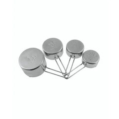 Karaca Crick Crack Stainless Steel Nesting Measuring Cups, Silver, | 153.03.06.7175
