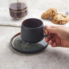 Karaca Galactic Single Tea Cup 300ML – Black |  153.03.06.7235