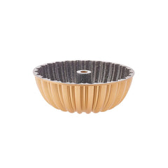 Karaca Cake Pro - Sliced Cast Aluminum Cake Mold - 25.5cm - Gold | 153.03.06.8445