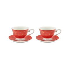 Karaca Set of 2 Moroccan Tea Cups Red | 153.03.07.5586