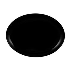 Karaca Luminarc Diwali Colors Oval Platter, 33x25cm, Black | 153.03.07.7502