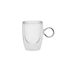Karaca Pia Double Walled Coffee Cup Round Handle 100ML | 153.03.07.7770