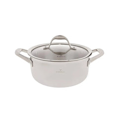 Karaca 3-Ply Powersteel 316+ Steel Pot - 24 cm, 4.6 L | 153.03.08.0551