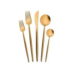 Karaca Jupiter 60Pcs Cutlery Set With Box, Matte Gold | 153.03.08.1916