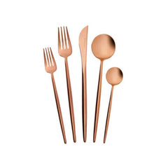 Karaca Jupiter 60Pcs Cutlery Set With Box, Rose Gold | 153.03.08.1920