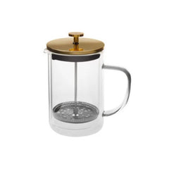 Karaca Pia Double Walled Glass French Press 800ML, Gold | 153.03.08.2404