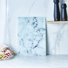 Karaca Ayaz - Glass Cutting Board - 25 × 35cm - Marble Pattern - Non-Slip | 153.03.08.2745