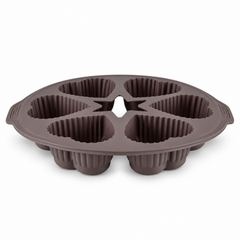 Karaca Crick Crack Harmony 6-Cavity Heart-Shaped Silicone Muffin Mold | 153.09.01.6839