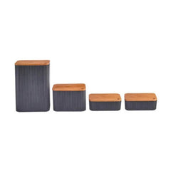 Karaca Massimo 4Pcs Storage Box Set Anthracite | 153.20.32.2221
