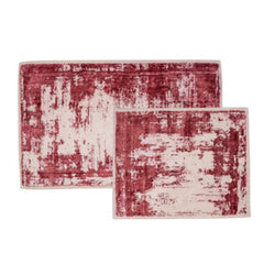 Karaca Home Sarah Anderson Lery Red 2-Pack Bath Mat | 160.02.01.0361