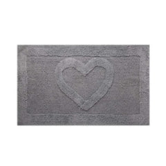 Karaca Home Heart Grey Bath Mat 60x100cm | 160.02.01.0468