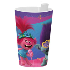 Trolls Kids Cup with Built-In Straw – Pink | 161931-261