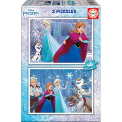 Educa 16852 – Disney Frozen 2-Puzzle Set (48 Pieces Each) | 16852
