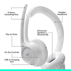 Logitech Zone 300 Wireless Bluetooth Headset , Off-white | 981-001416
