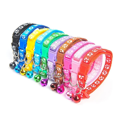 Sunro Pet Collar with Bell - Adjustable Safety Cat & Small Dog Collar, Green (1 Piece)