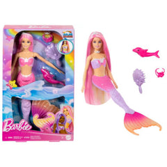 Barbie Malibu Colour Change Mermaid Doll and Accessories | MTBBHRP97
