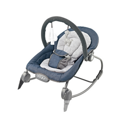Baby Rocker Chair with Music & Soft Toys - Grey/Blue | 27266