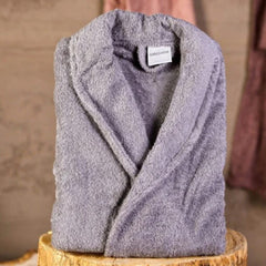 Karaca Home Charm Exclusive Grey Bathrobe S/M – 100% Combed Cotton |  200.16.01.0155