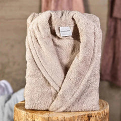 Karaca Home Charm Exclusive Beige Bathrobe L/XL – 100% Combed Cotton |  200.16.01.0164