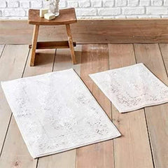 Karaca Home Azalea Powder 2Pcs Flush Bath Mat | 200.17.01.0184