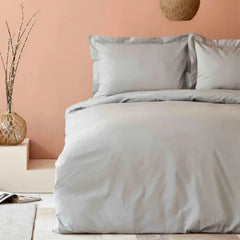 Karaca Home Back To Basic Grey 100% Cotton Single Duvet Cover Set | 200.18.01.0061